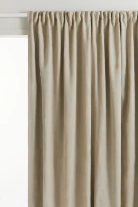 1-pack wide blackout curtain length - Beige - Home All | H&M GB