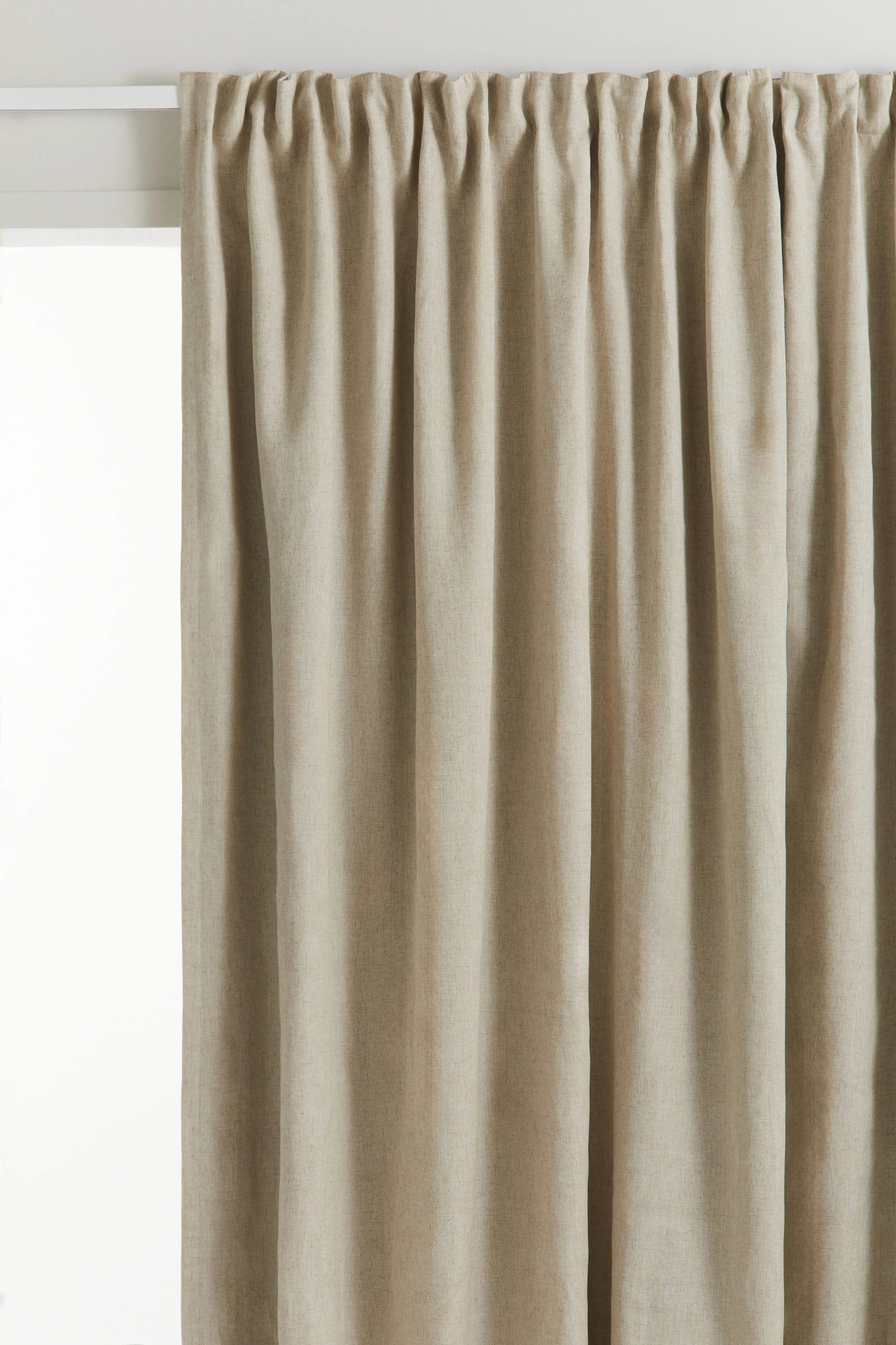 1-pack wide blackout curtain length - Beige - Home All | H&M GB