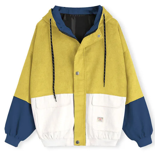 2.0 90s Kids Corduroy Hooded Jacket