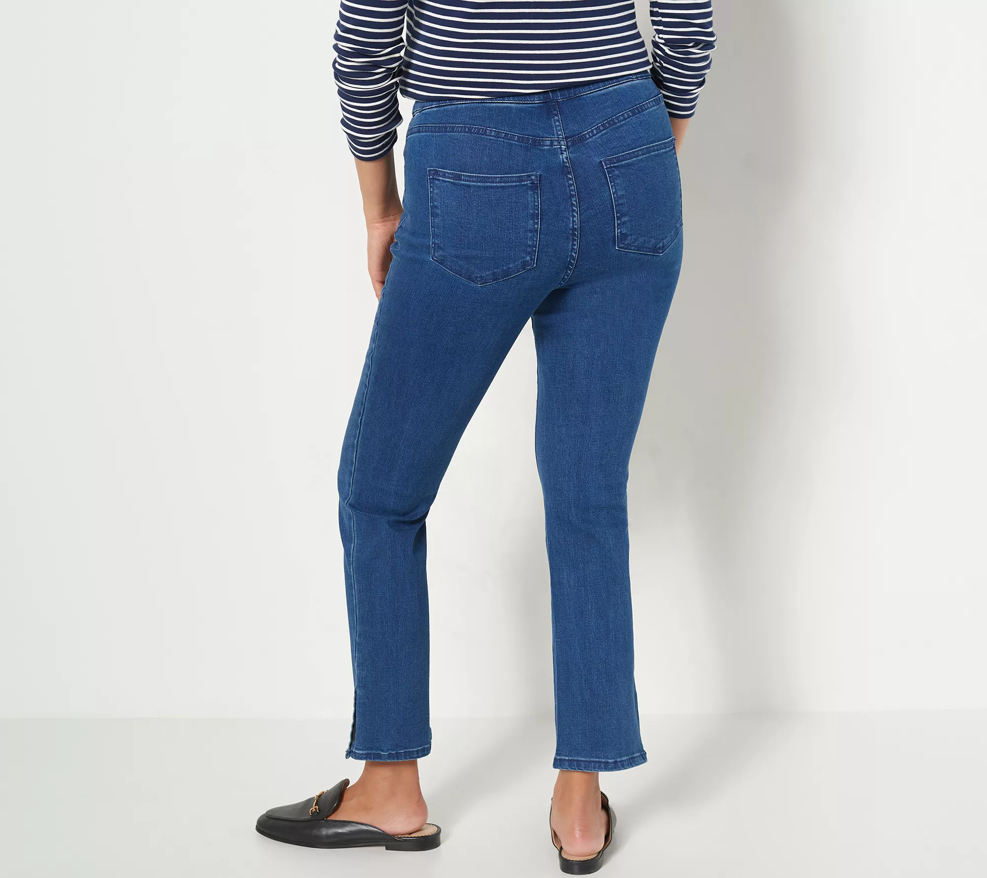 "As Is" Isaac Mizrahi Live! Regular True Denim Straight Ankle Jeans