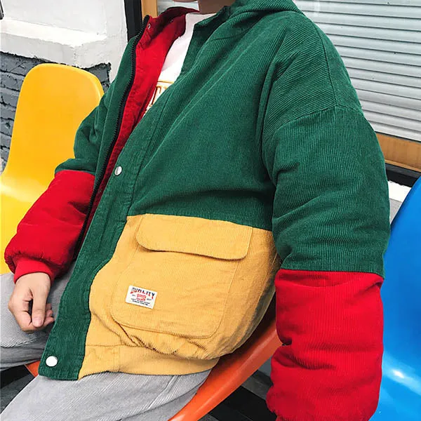 90s Kids Corduroy Hooded Jacket