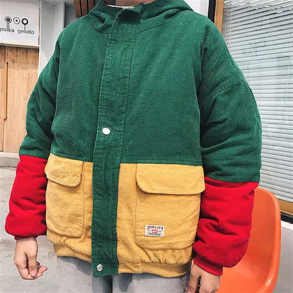 90s Kids Corduroy Hooded Jacket