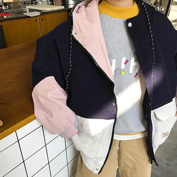 90s Kids Corduroy Hooded Jacket