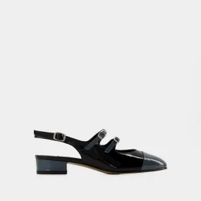 Abricot Sandals - Carel - Leather - Black/Blue