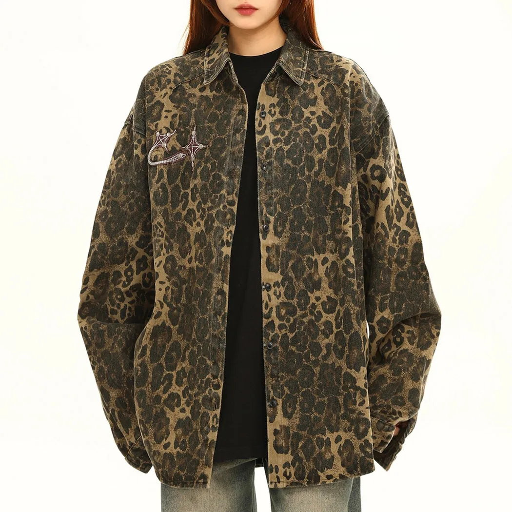 Animal Attraction Leopard Oversized Jacket