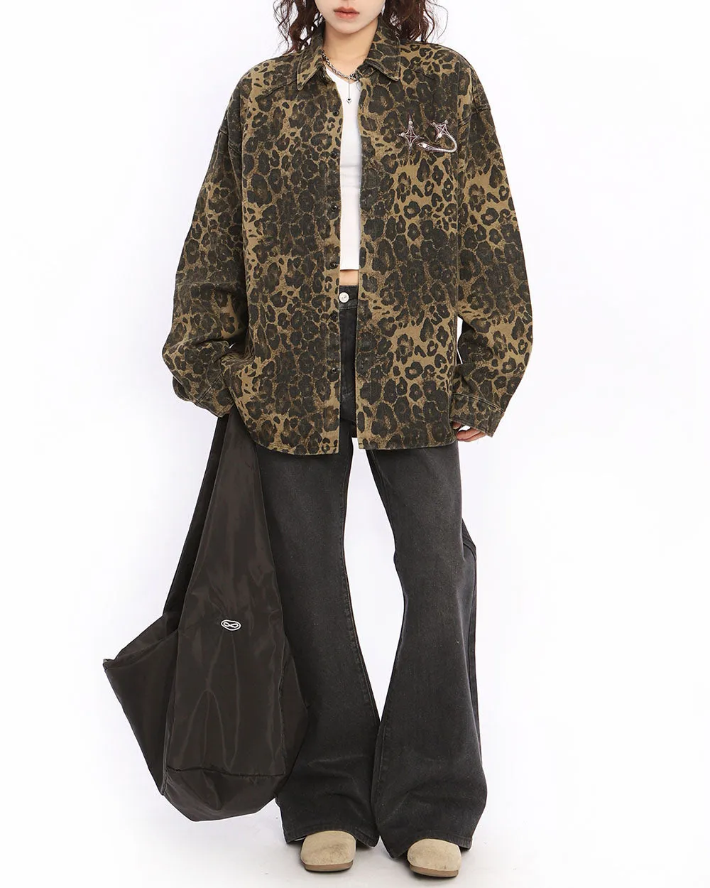 Animal Attraction Leopard Oversized Jacket