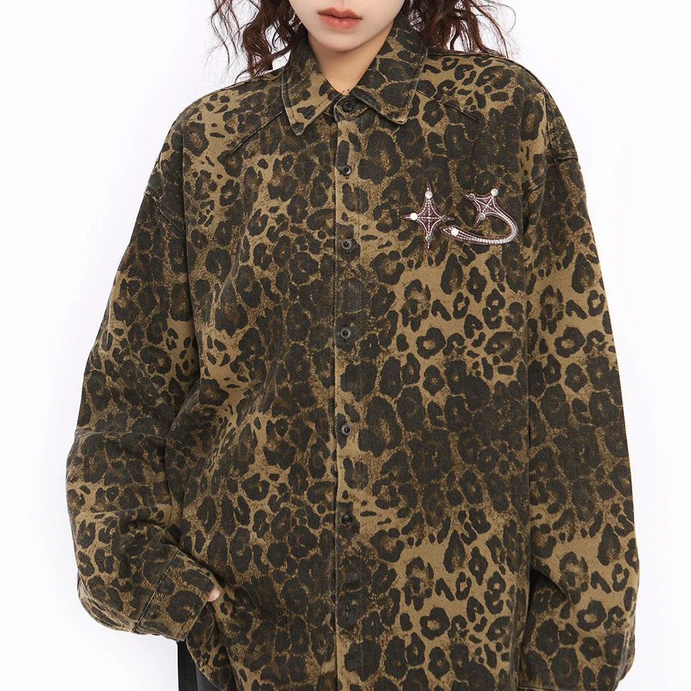 Animal Attraction Leopard Oversized Jacket