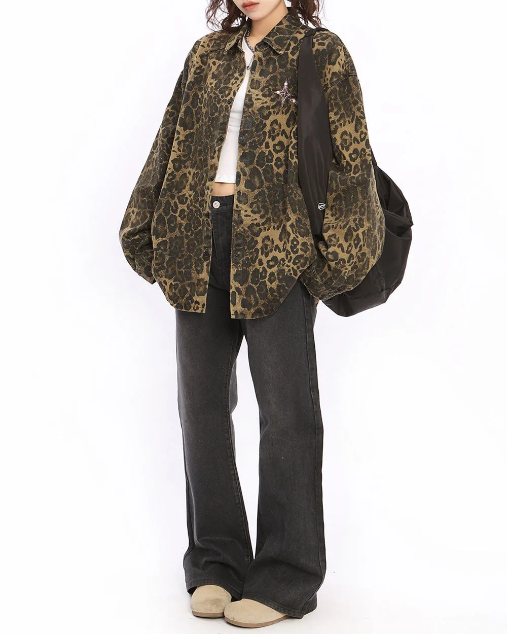 Animal Attraction Leopard Oversized Jacket