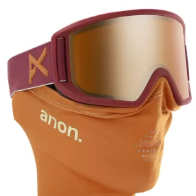 Anon Relapse Snowboard/Ski Goggles - Maroon/Sonar Bronze