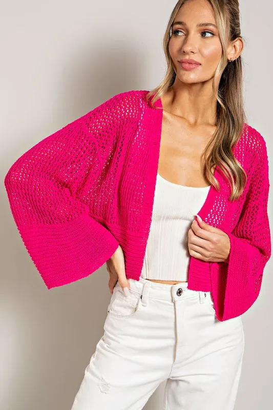 Ariella Eyelet Knit Cardigan