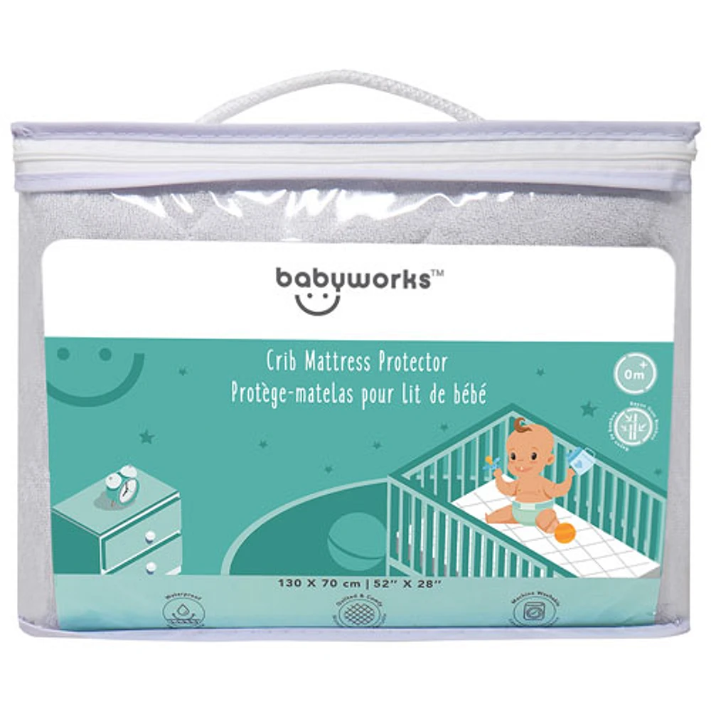 BABY WORKS Baby Works Quilted & Fitted Bamboo Crib Mattress Protector