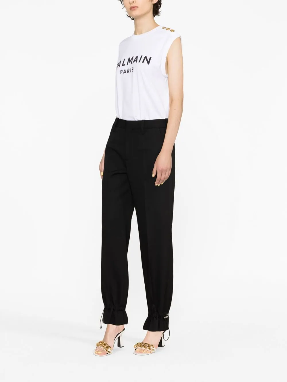 Balmain    Balmain Sleeveless Cotton Top