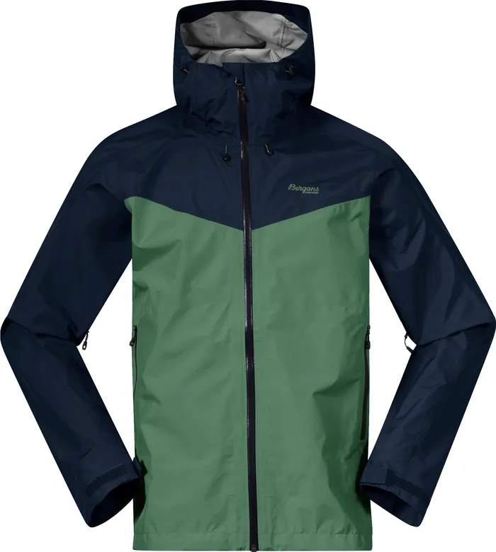 Bergans Men's Skarlight 3L Shell Jacket Dark Jade Green/Navy Blue | Buy Bergans Men's Skarlight 3L Shell Jacket Dark J