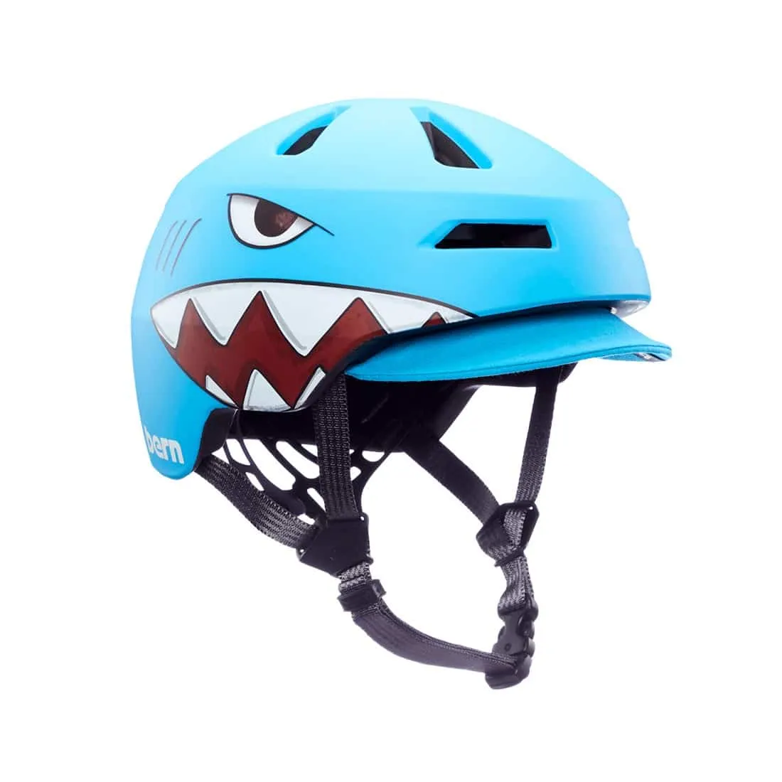 Bern Nino 2.0 MIPS Flip Visor Youth Helmet – Matte Shark Bite