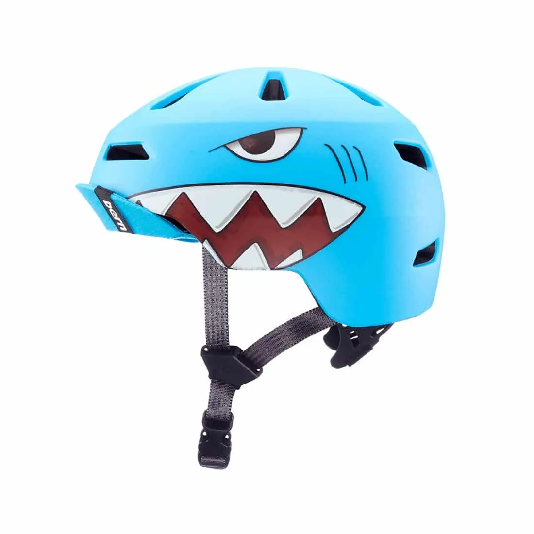 Bern Nino 2.0 MIPS Flip Visor Youth Helmet – Matte Shark Bite