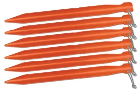 Big Agnes Dirt Dagger Ul Tent Stakes - Pack Of 6 - Orange - 7.5in