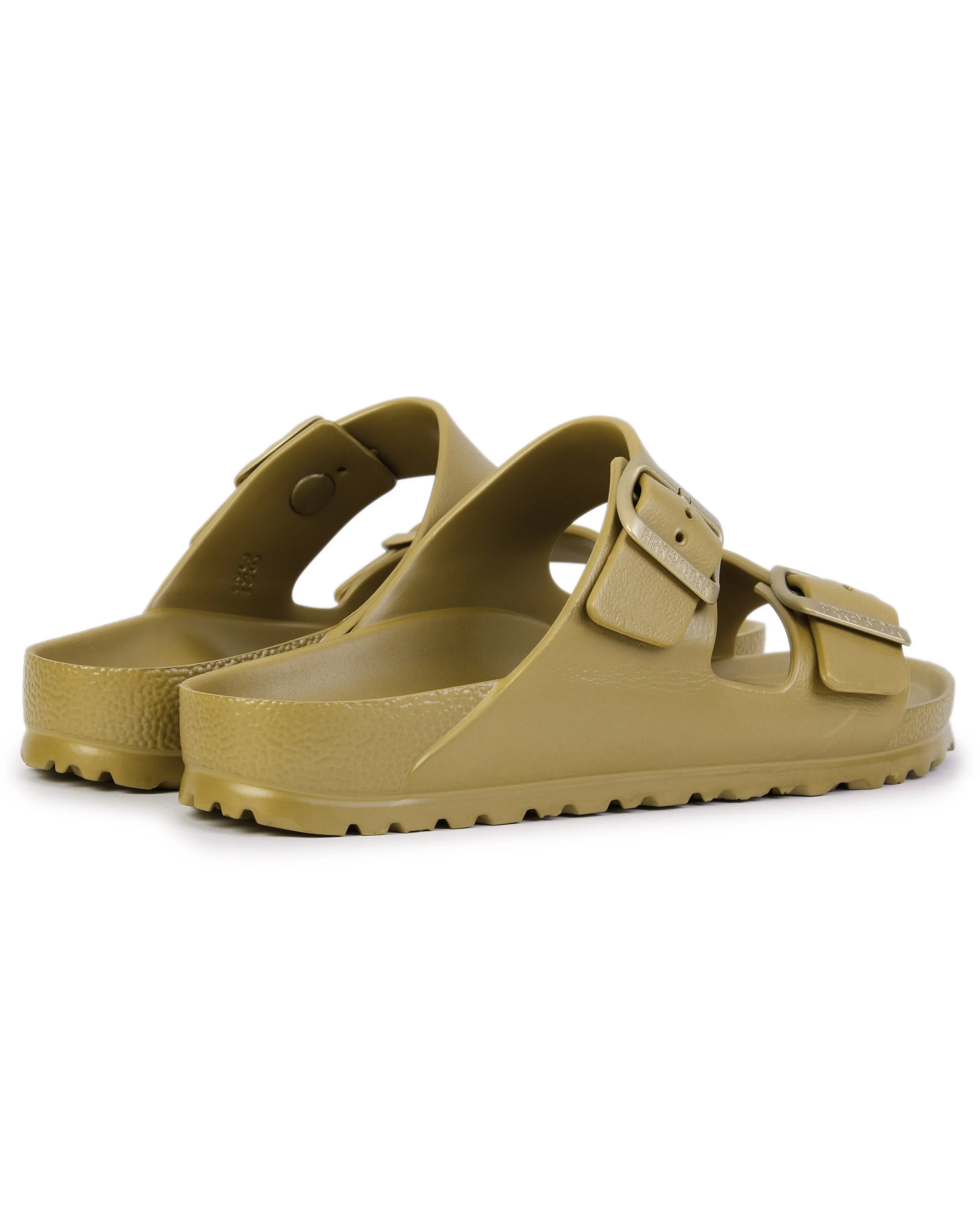 Birkenstock Arizona EVA Glamour Gold Two Bar Mules Narrow Width | Simply Be