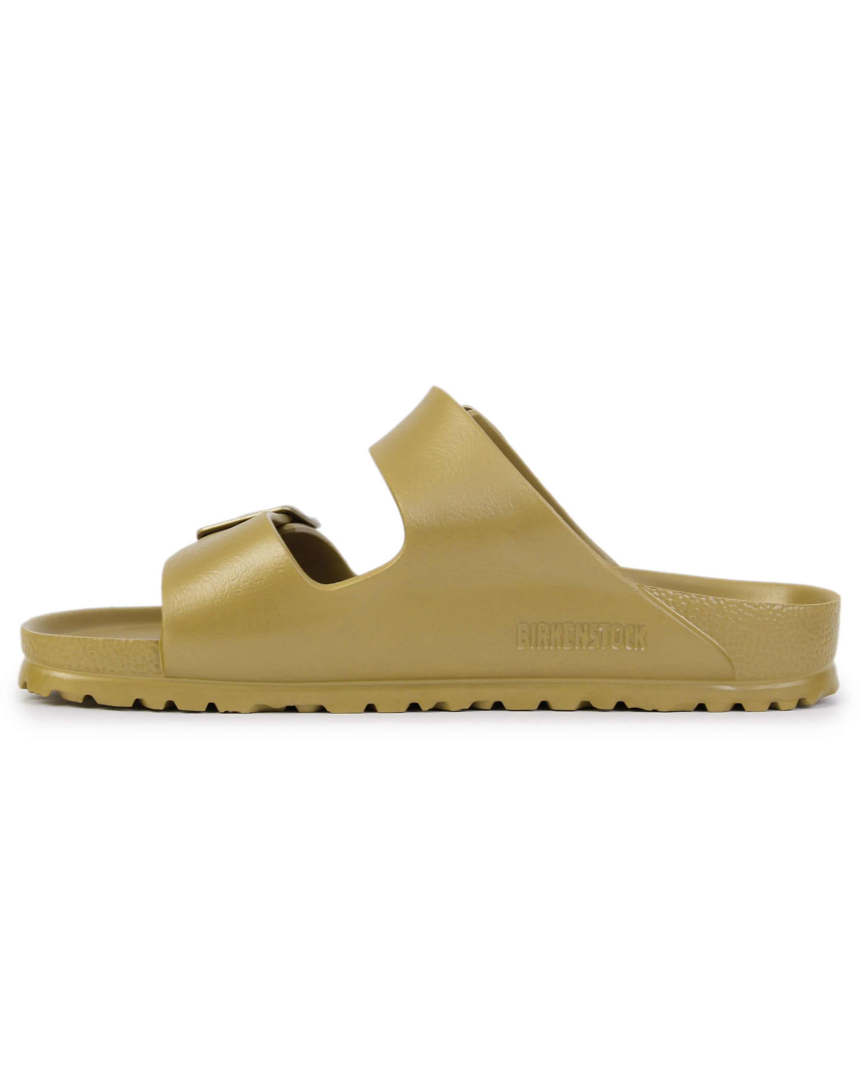 Birkenstock Arizona EVA Glamour Gold Two Bar Mules Narrow Width | Simply Be