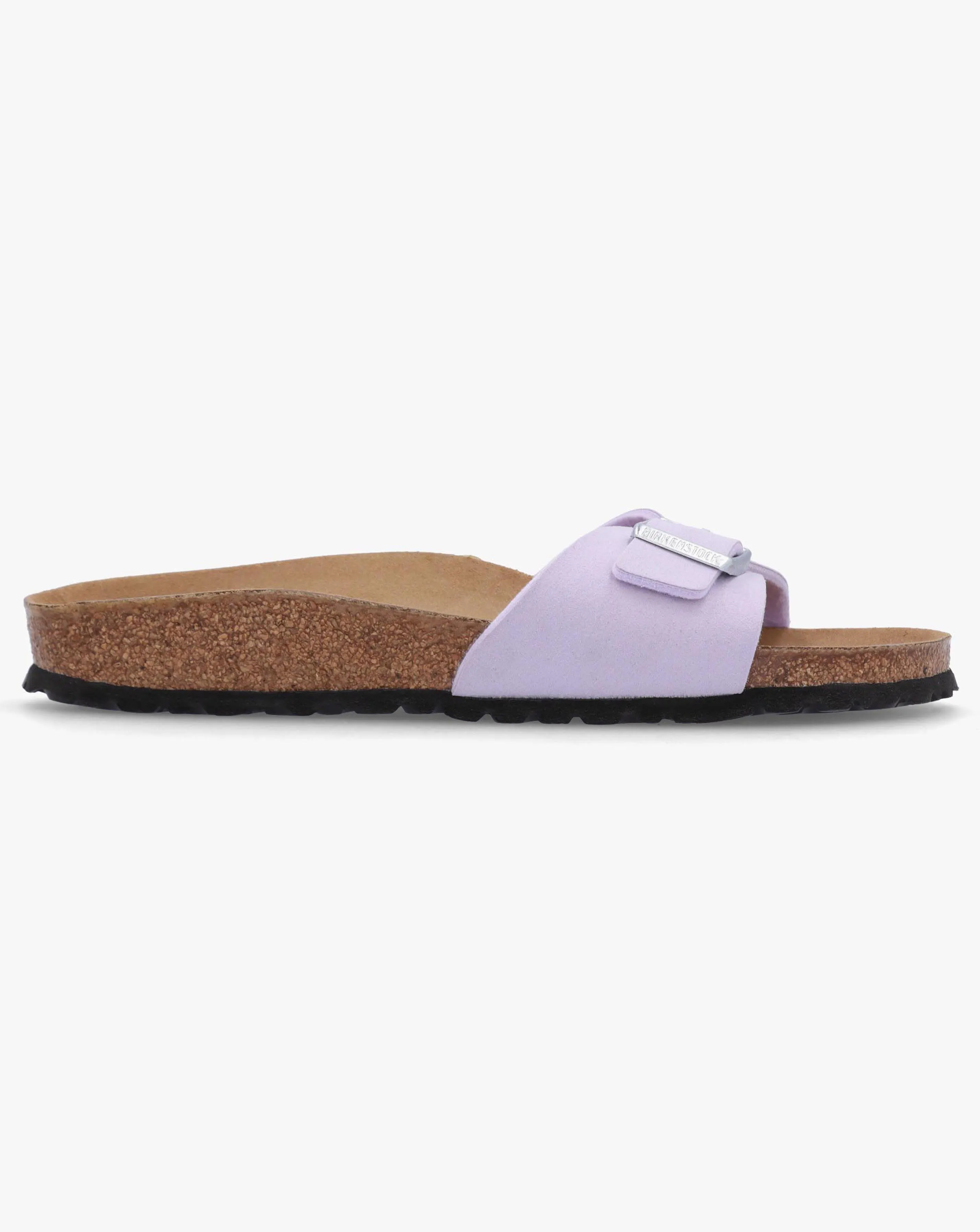 Birkenstock Madrid Soft Birki Vegan Purple Fog Mules Narrow Width