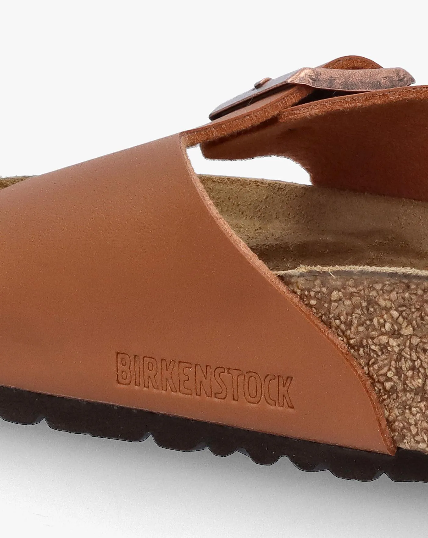 Birkenstock Mens Madrid Birko-Flor Ginger Brown Mules Standard Width