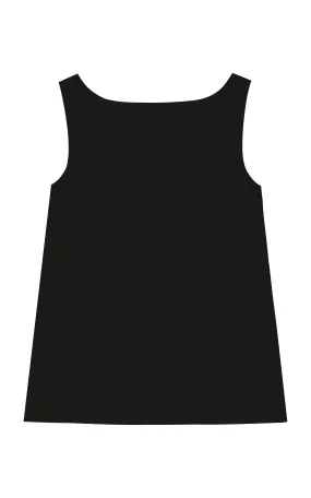 BIRROT Sleeveless Bonded Crepe Top