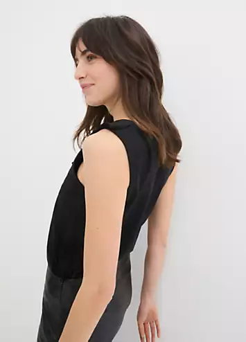 bonprix Ruffle Sleeveless Top | Grattan