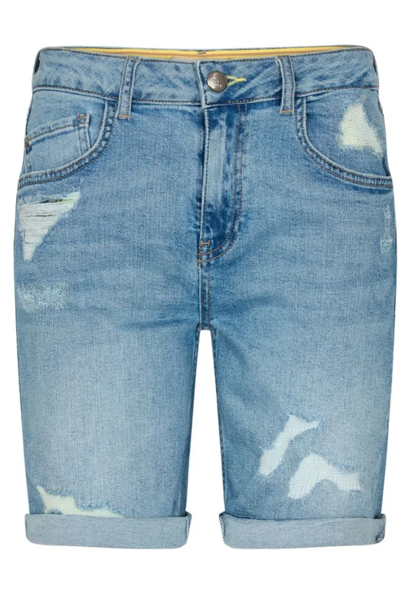 Bradford Scratch Shorts | Blue | Shorts fra Mos Mosh