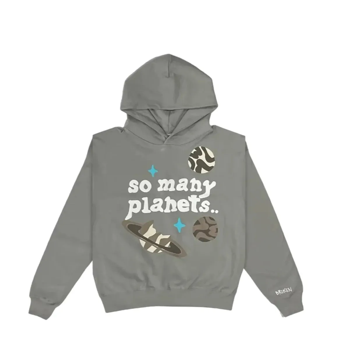 Broken Planet Market So Many Planets Grey Hoodie