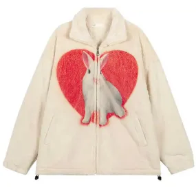 Bunny & Heart Fleece Jacket