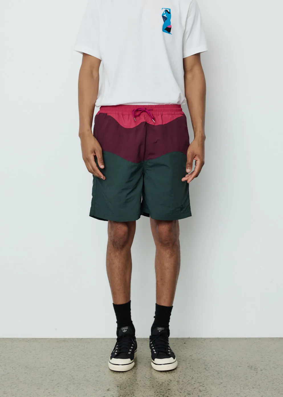 By Parra -  Waved Swim Shorts - Shorts