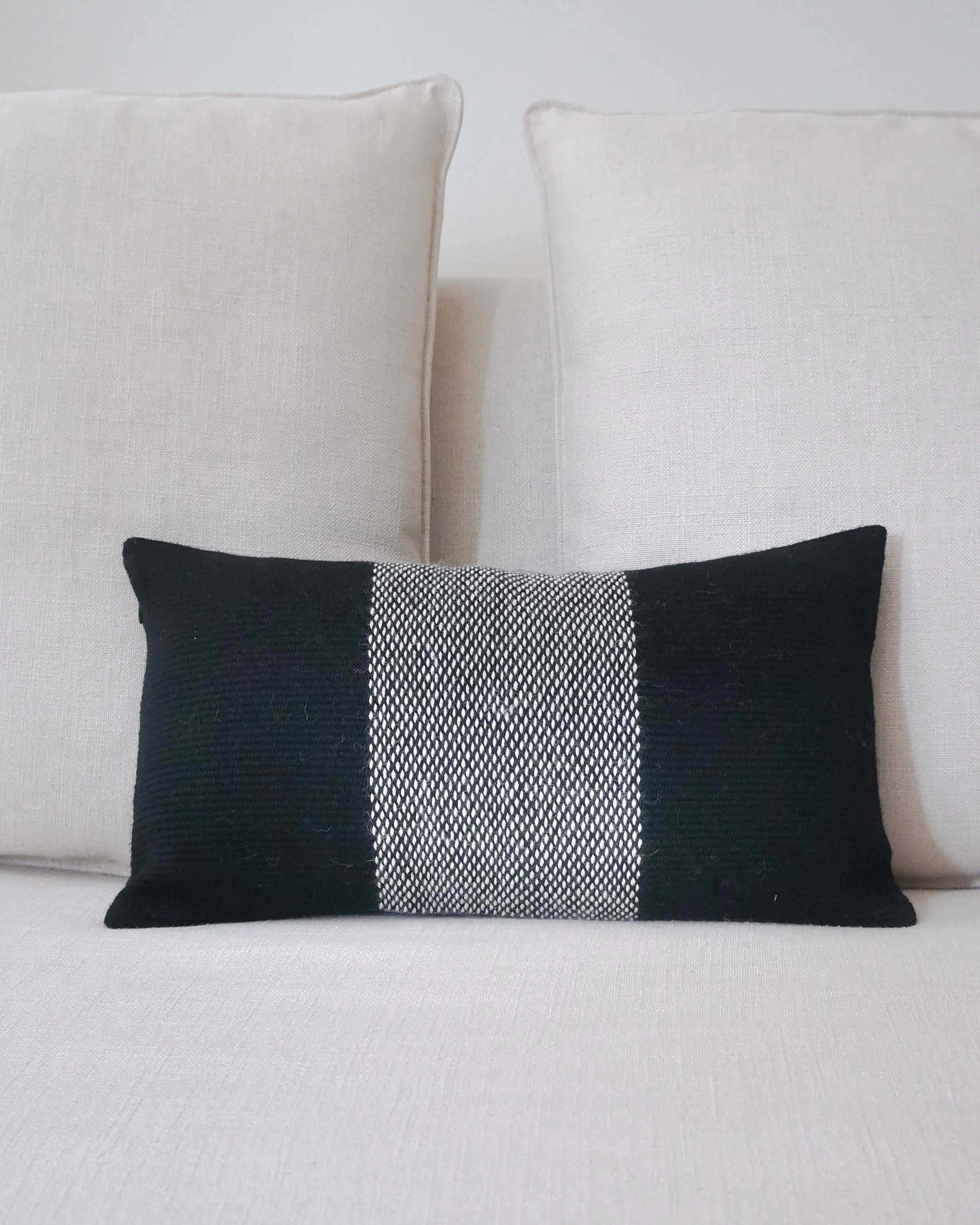 Center Stripe Lumbar Pillow 11 X 20