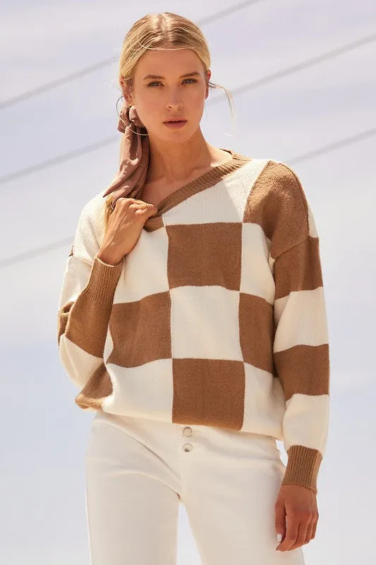 Checker Sweater