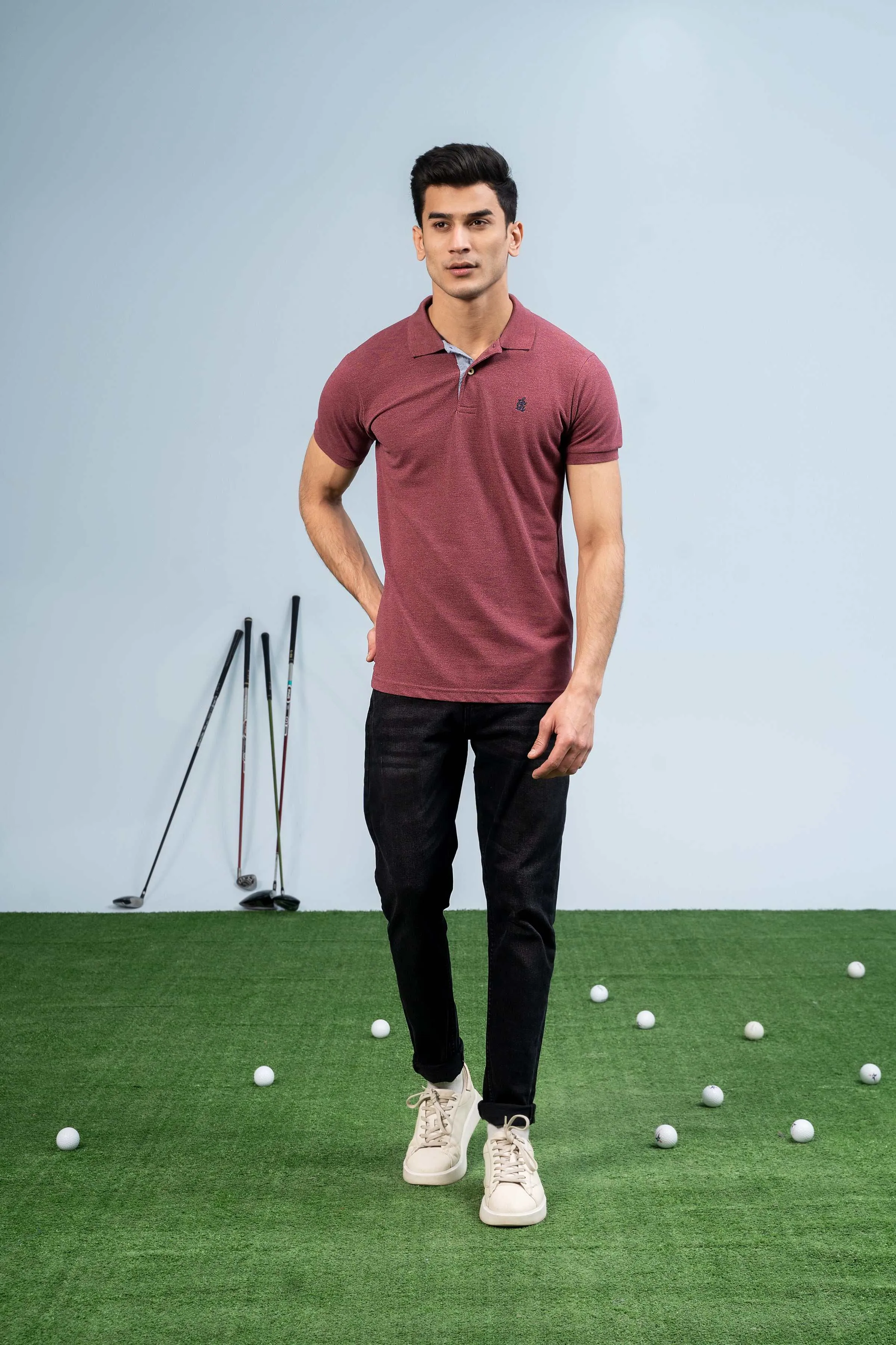 CLASSIC POLO MAROON