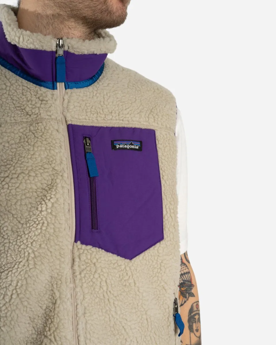 Classic Retro-X Vest - Pelican W/Purple