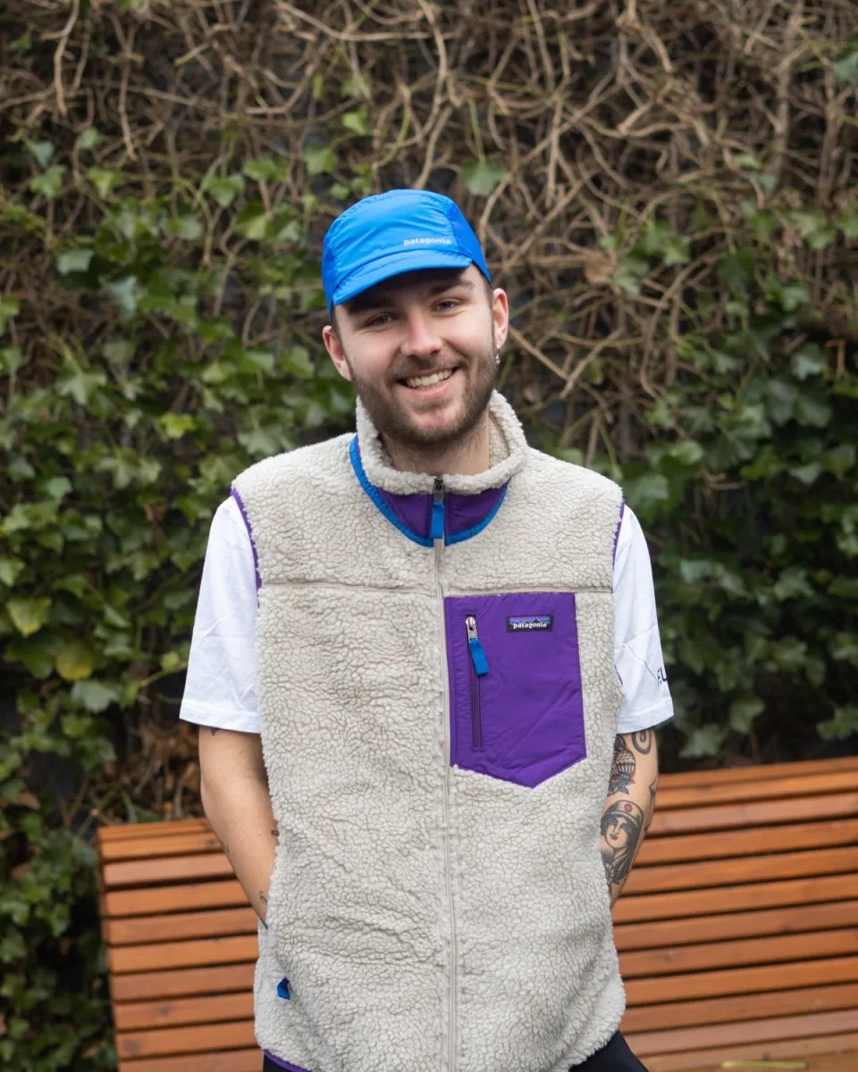 Classic Retro-X Vest - Pelican W/Purple