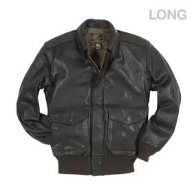 Cockpit USA U.S.A.F. 21st. Century A-2 Jacket Brown (Long) USA Made