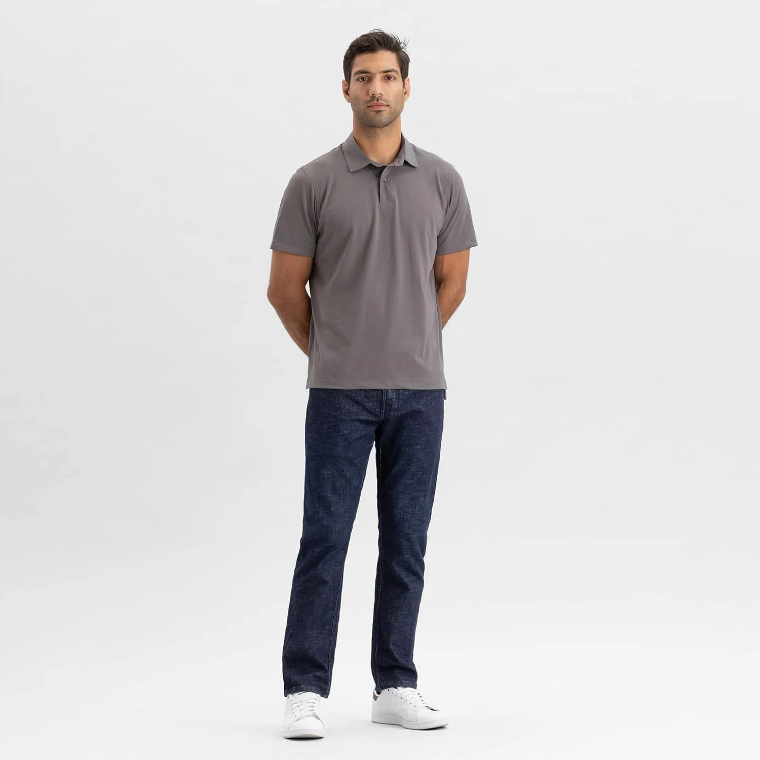 Comfort SS Polo Grey