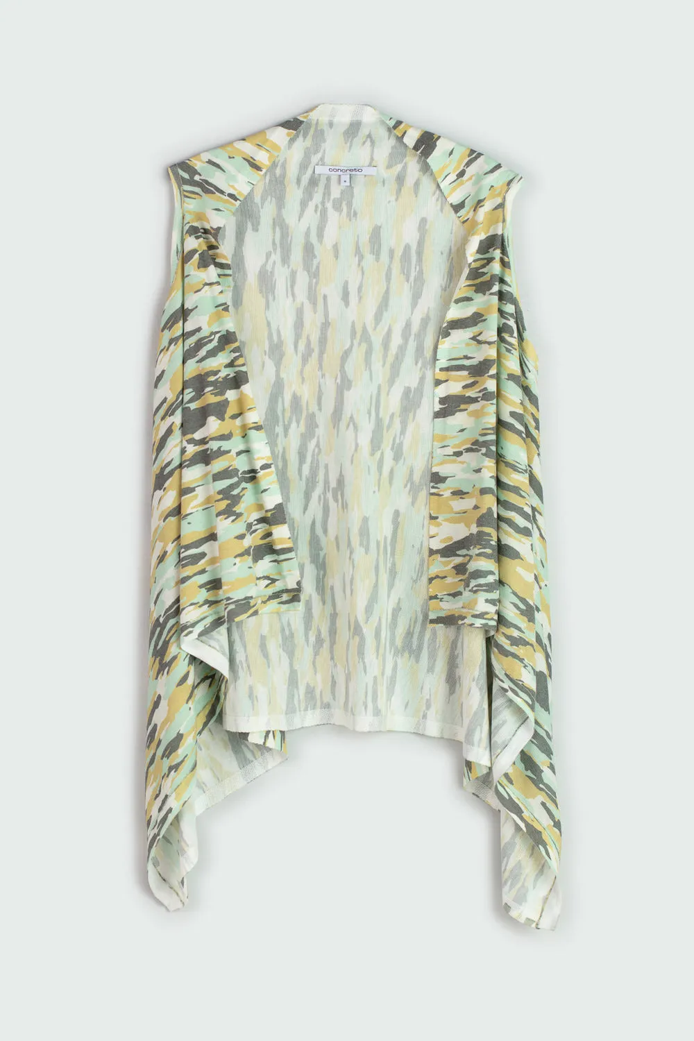 Concreto SLEEVELESS PRINTED KNIT VEST