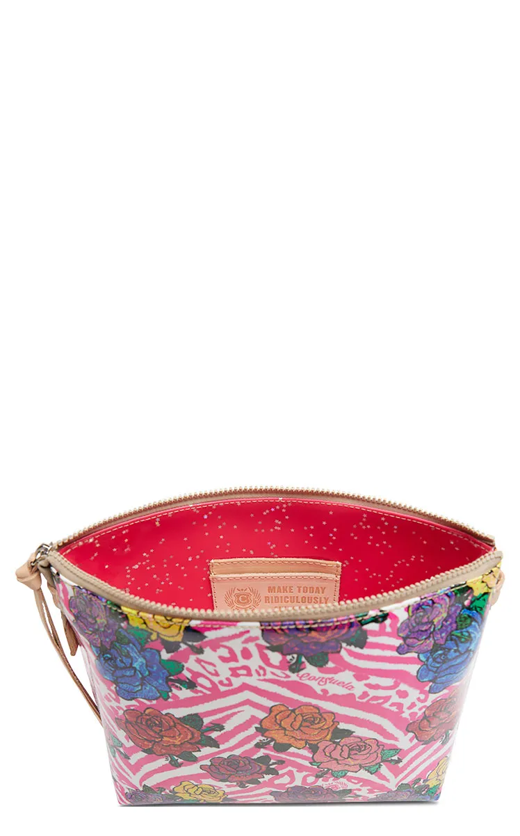 Consuela Frutti Pink Floral Print Downtown Crossbody Bag