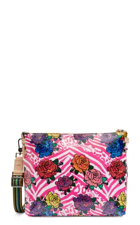 Consuela Frutti Pink Floral Print Downtown Crossbody Bag