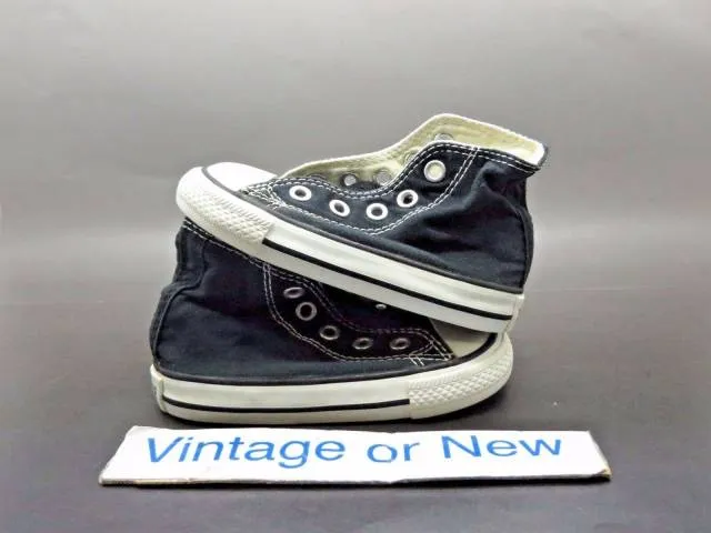 Converse All Star HI Chuck Taylor Black White Canvas Tod...