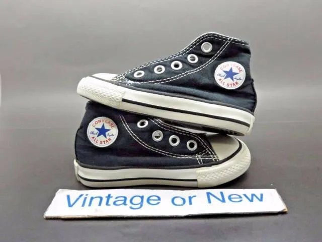 Converse All Star HI Chuck Taylor Black White Canvas Tod...