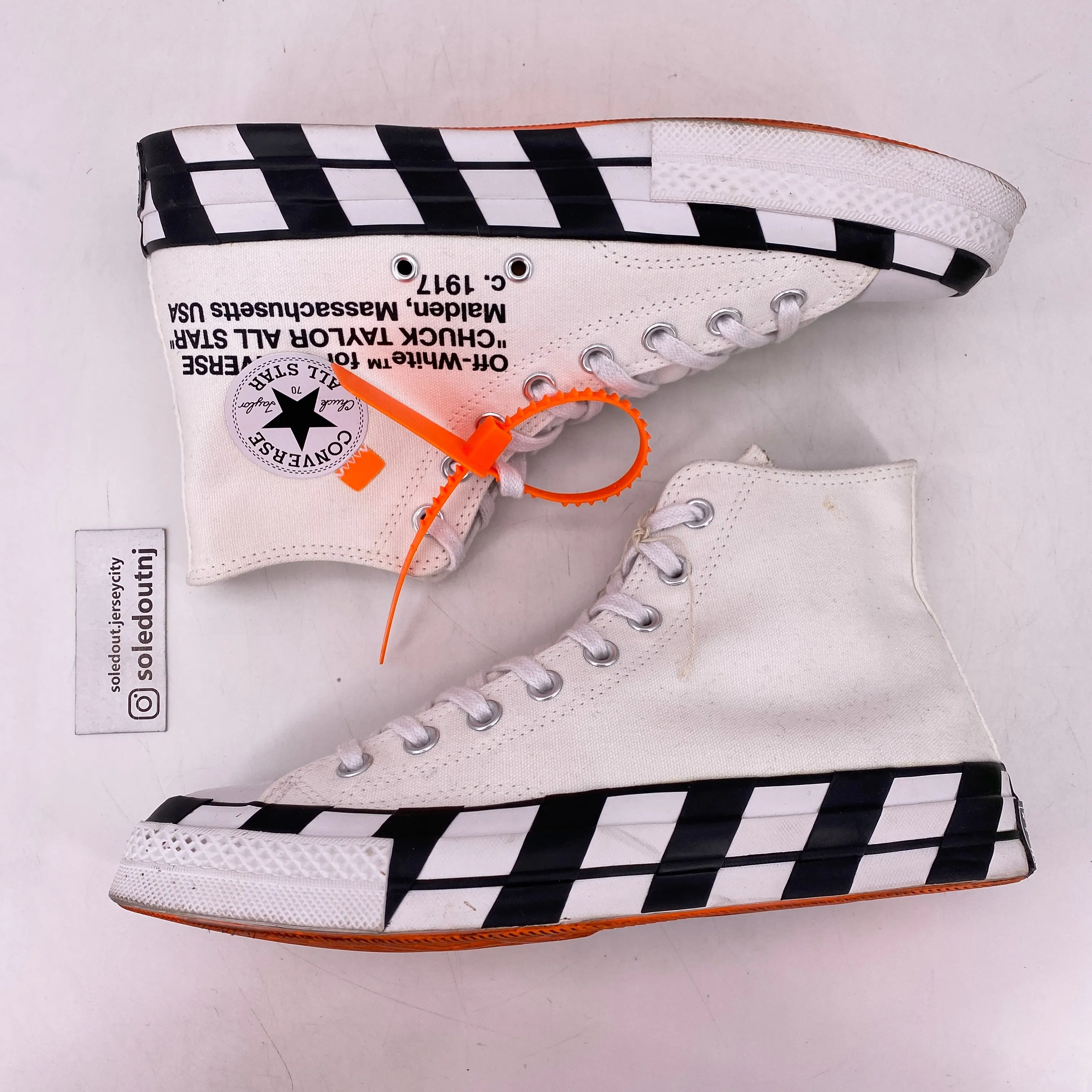 Converse Chuck Taylor 70's Hi Off White 2018 Used Size 8.5