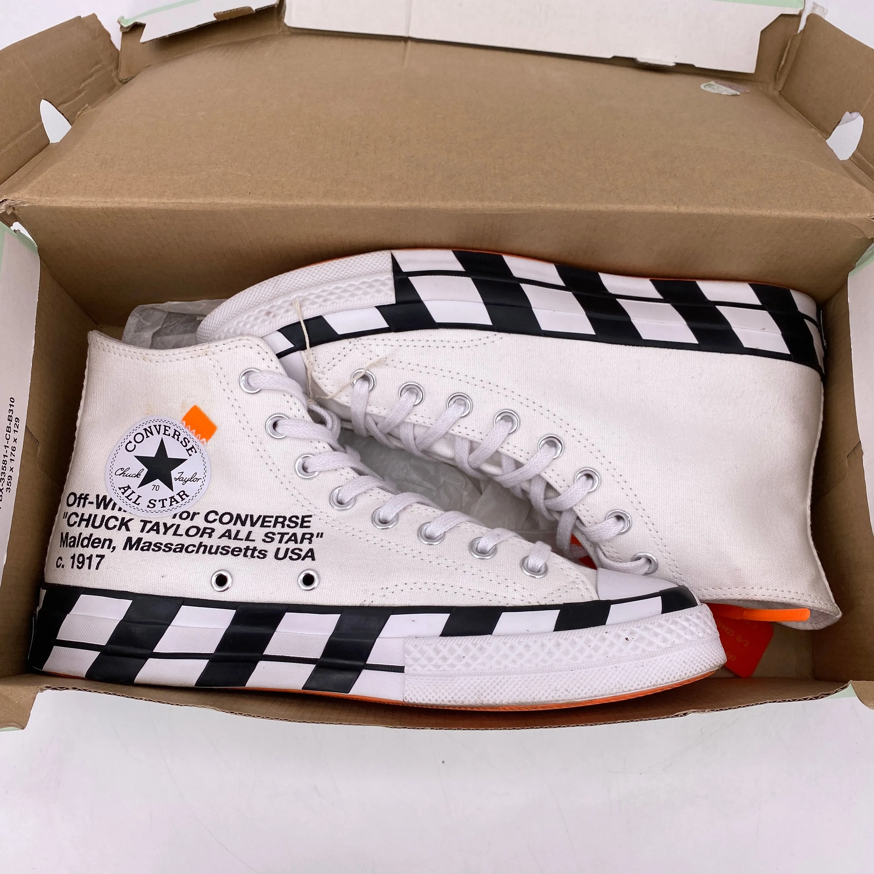 Converse Chuck Taylor 70's Hi Off White 2018 Used Size 8.5