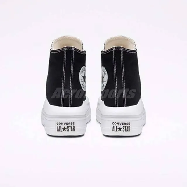 Converse Chuck Taylor All Star Move Platform Black White...