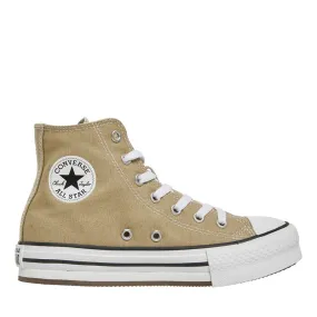 Converse Kids Chuck Taylor All Star Lift Platform Trainers Nutty Granola/White/Black