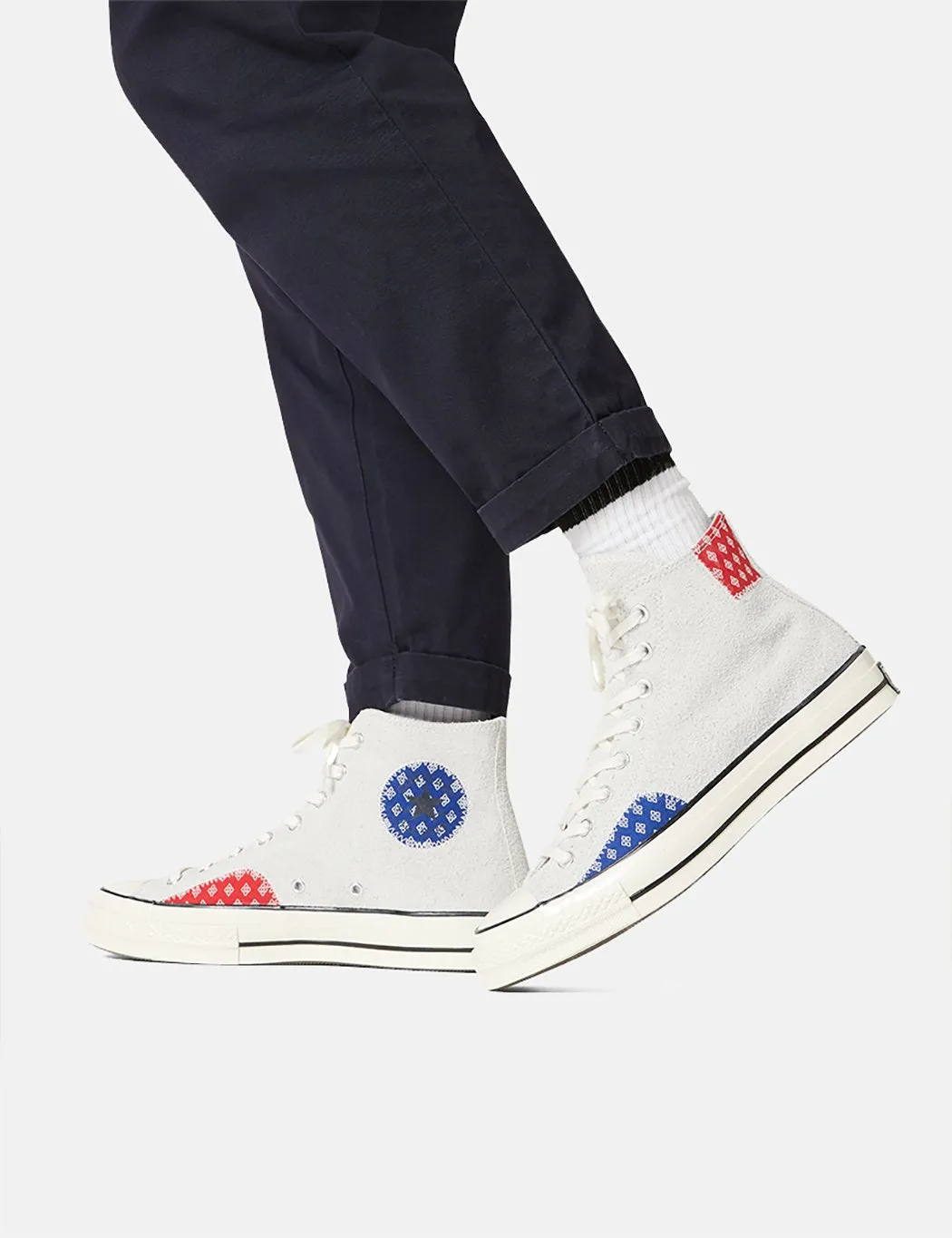 Converse Twisted Prep 70's Chuck Taylor Hi (166854C) - Photon Dust/Rush Blue