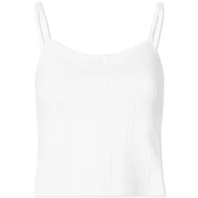 Cou Cou Picot Trim Tank VestWhite