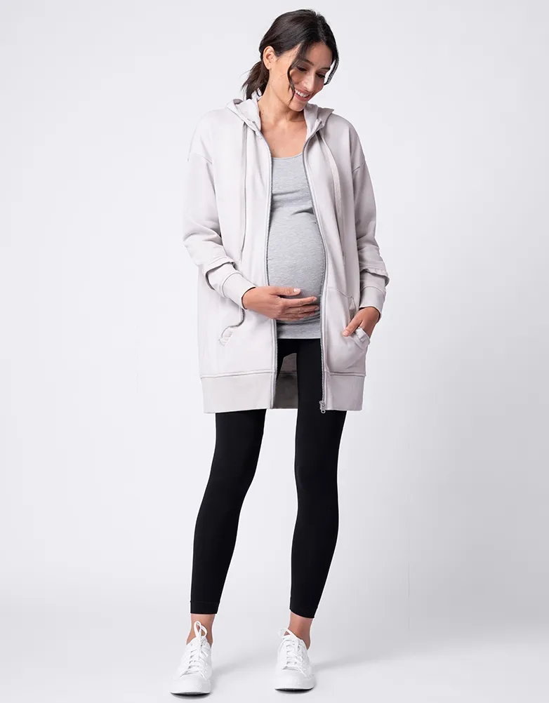 Cream Frill 3 in 1 Maternity & Babywearing Hoodie