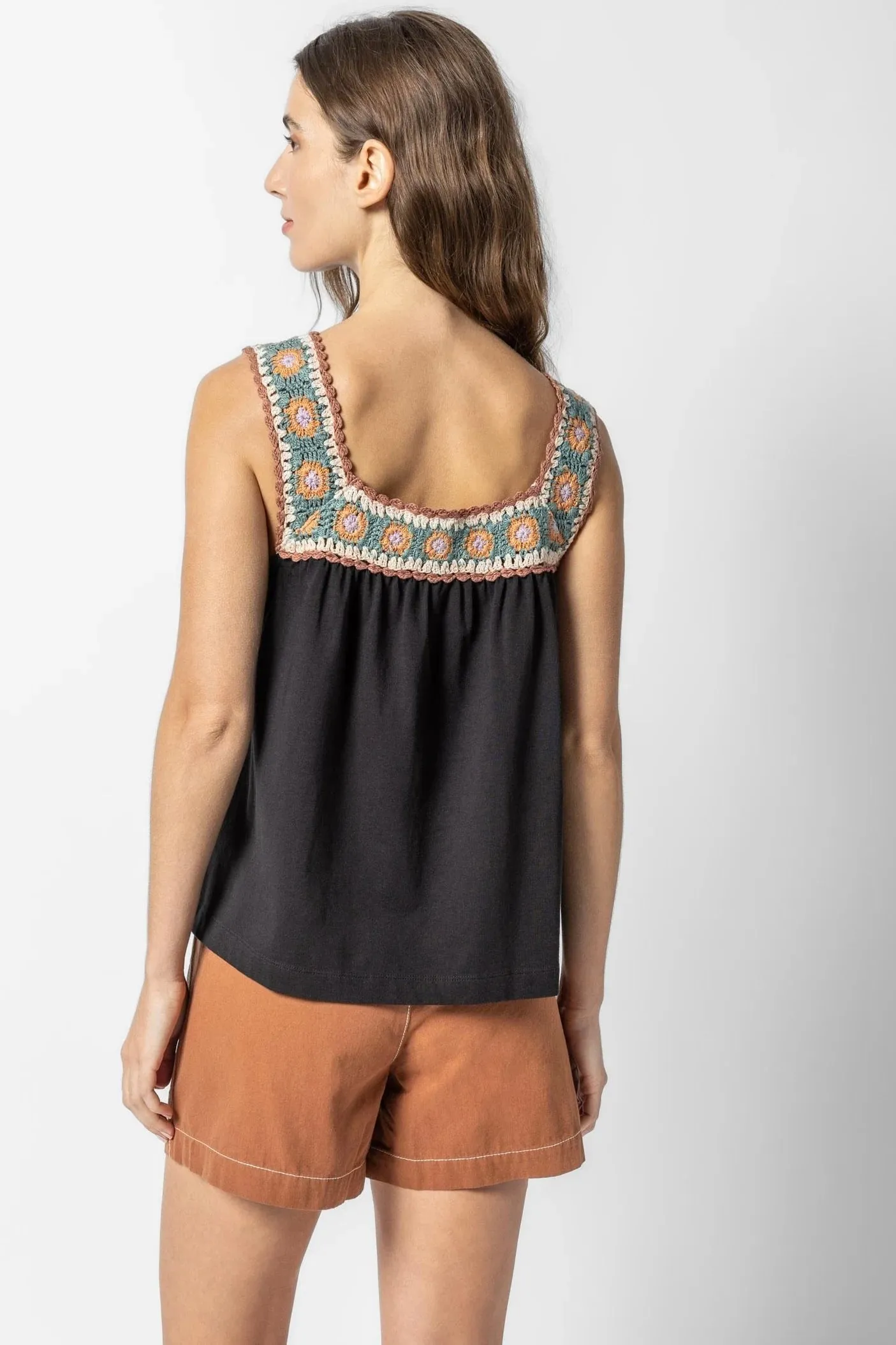 CROCHET TRIM TANK (PA2612)